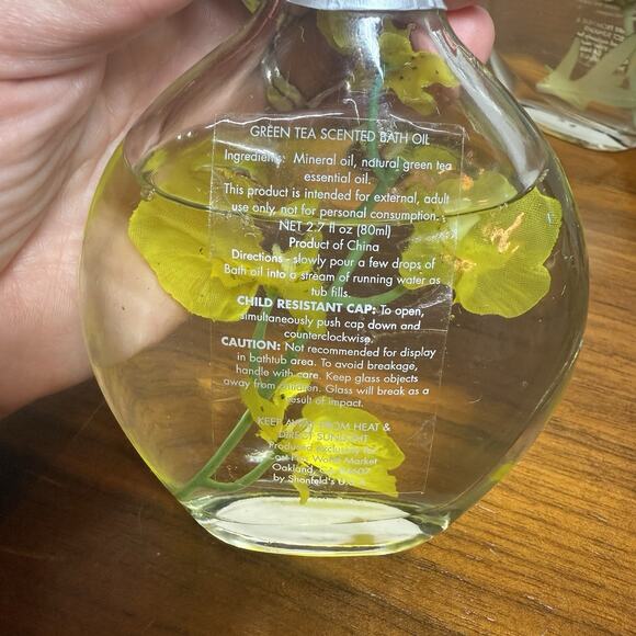 New Sealed Shonfeld's Set Of 3 Bath Oil 2.7OZ In Glass Bottle - Picture 3 of 5